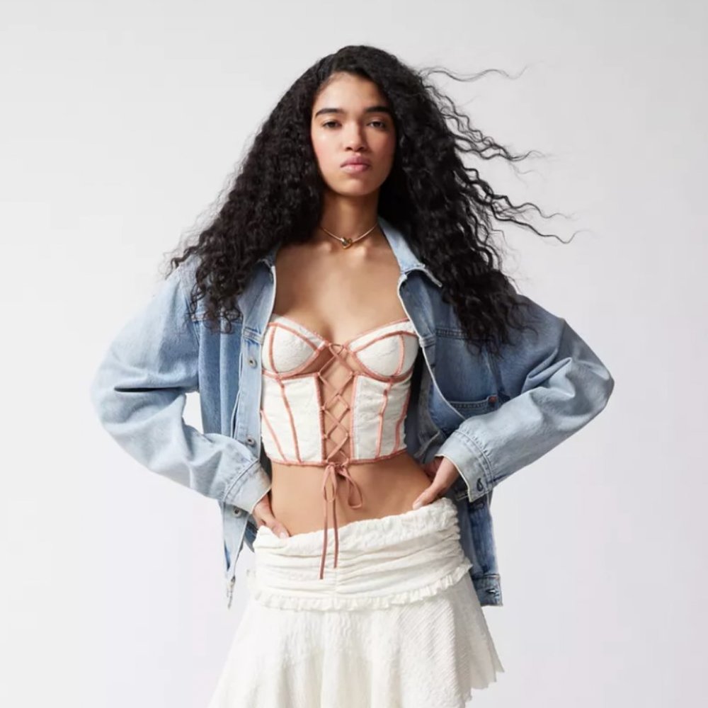 NEW Urban Outfitters Lace-Up Corset
